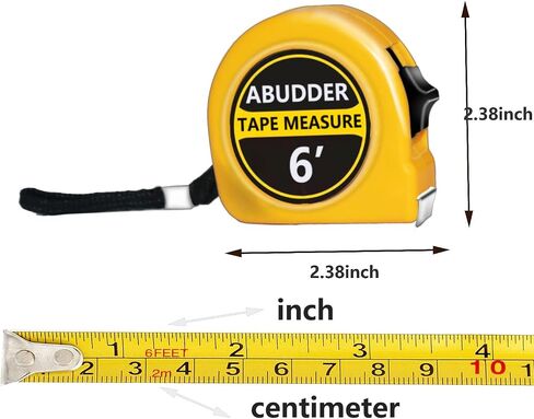 Small Tape Measures,6 Pack Measuring Tapes, Easy Read Measurement Tape Retractable with Metric and Inch, Self Lock Tape Rule Tape Measure 6 FT in Saudi Arabia