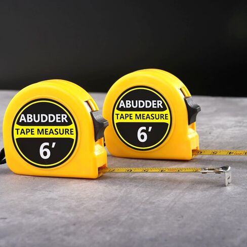شريط قياس صغير، 6 أشرطة قياس، شريط قياس سهل القراءة قابل للسحب بقياس متري وبوصة، شريط قياس ذاتي القفل بطول 6 أقدام in Kuwait