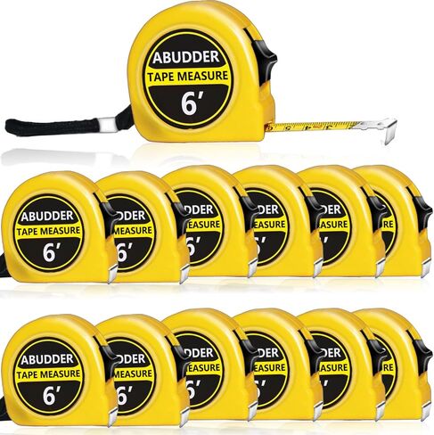 Small Tape Measures,6 Pack Measuring Tapes, Easy Read Measurement Tape Retractable with Metric and Inch, Self Lock Tape Rule Tape Measure 6 FT in Saudi Arabia