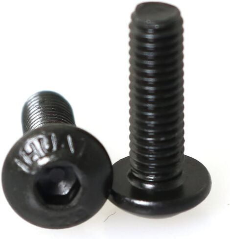 40 pcs M5 x 10mm Round Head Hexagon Socket Screws, 10.9 high-Strength Hexagon Socket Round Head Screws, Black in Saudi Arabia