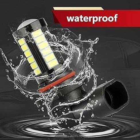 Super Bright H8 H11 LED Fog Lights Bulbs or DRL，6500K White H8 H11 Bright Anti-fog Lights Replacement,2800 Lumens 5730-33SMD 12V Plug and Play Power LED Bulbs, Universal for Car, Truck, SUV in Saudi Arabia