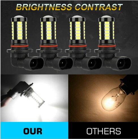 Super Bright H8 H11 LED Fog Lights Bulbs or DRL，6500K White H8 H11 Bright Anti-fog Lights Replacement,2800 Lumens 5730-33SMD 12V Plug and Play Power LED Bulbs, Universal for Car, Truck, SUV in Saudi Arabia