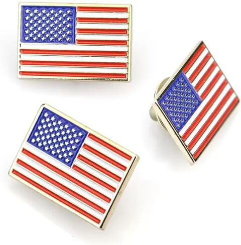 American Flag Pin for Suit, Double Magnets for Ease and Safe Attachment, Quality Lapel Pin Collection, Show Your Pride! in Saudi Arabia