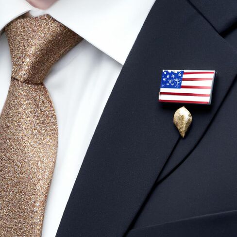 American Flag Pin for Suit, Double Magnets for Ease and Safe Attachment, Quality Lapel Pin Collection, Show Your Pride! in Saudi Arabia