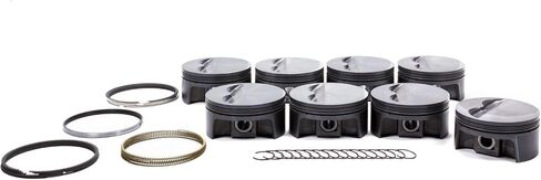 MAHLE Original Piston and Ring, PowerPak, Forged, 4.155 in Bore, 1.0 x 1.0 x 2.0 mm Ring Groove, Minus 5.0 cc, Small Block Chevy, Kit in Saudi Arabia