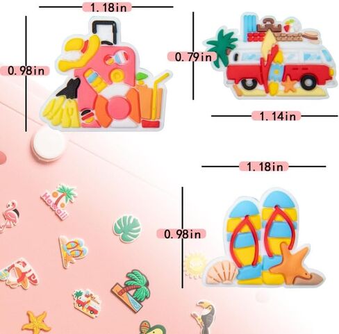 Beach Charms for Bogg Bag Charms Accessories in Saudi Arabia