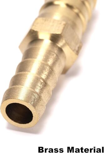 2pcs Brass Hose Barb OD (3/8" to 1/2") for Air Water Fuel Hose Adapter Joiner Reducer Connector (2pcs 10mm-12mm) in Saudi Arabia