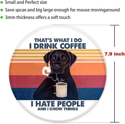ZHANTUONE Funny Cat Round Mouse pad with Non-Slip Rubber and Stitched Edges Desk Accessories Office Gifts for Women Friends Daughter Friendship Birthday Gifts in Kuwait