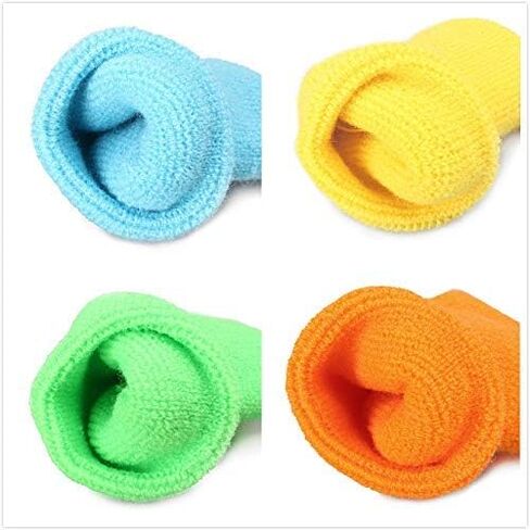 Mallofusa 12 Pairs Colorful Wrist Sweatbands Athletic Cotton Terry Cloth Wristbands for Gym Sports in Saudi Arabia