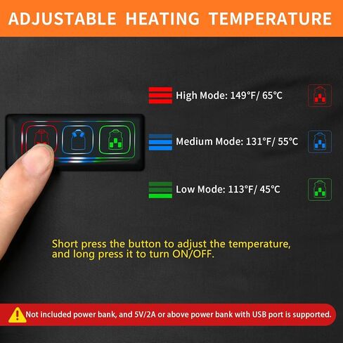 DOACE سترة ساخنة للنساء، سترة التدفئة الكهربائية الذكية القابلة لإعادة الشحن، البطارية غير المدرجة، M in Kuwait