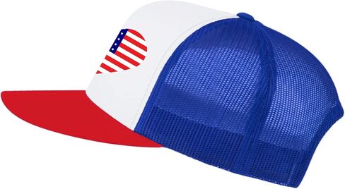American Flag Hat 4th of July Trucker Hat USA Merica Baseball Cap US Patriotic Snapback Hats for Men Women in Saudi Arabia
