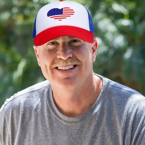 American Flag Hat 4th of July Trucker Hat USA Merica Baseball Cap US Patriotic Snapback Hats for Men Women in Saudi Arabia