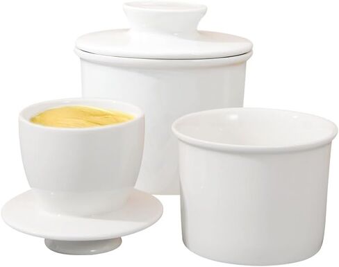 French Butter Crock for Counter With Water Line French Butter Dish for Counter (light green) in Saudi Arabia
