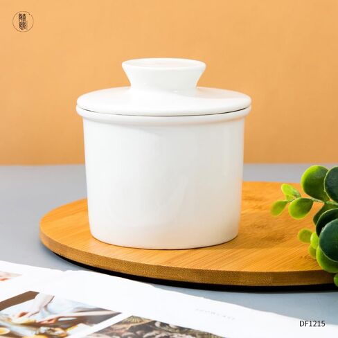 French Butter Crock for Counter With Water Line French Butter Dish for Counter (light green) in Saudi Arabia