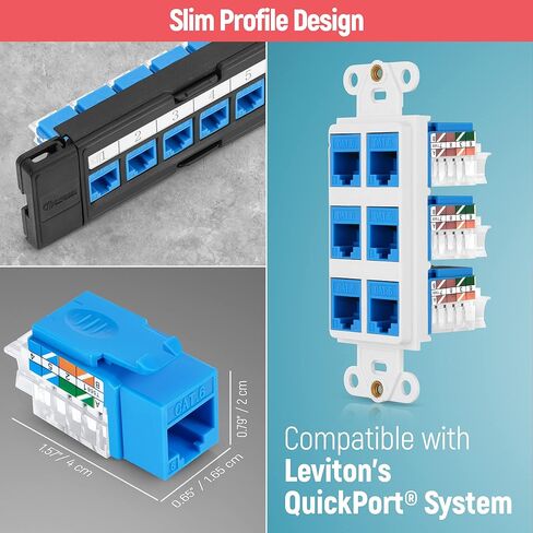 Everest Media Solutions 45Term - أداة إنهاء السرعة بزاوية 45 درجة - مع 20 حزمة من مقابس CAT6 بزاوية 45 درجة باللون الرمادي - تتوفر مقابس إضافية - (B0BCHGPDJW) in Kuwait