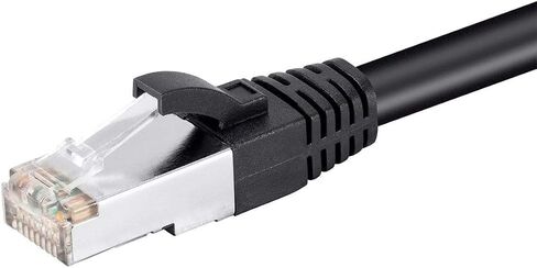 كابل تصحيح Monoprice Cat6 PoE Ethernet - 30 وات، محمي، 550 ميجا هرتز، U/FTP، 24AWG، 20 قدم، أسود in Kuwait