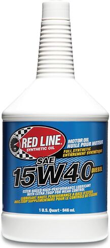 زيت محرك اصطناعي 15W40 من Red Line 21404 - كوارت (12 عبوة) in Saudi Arabia