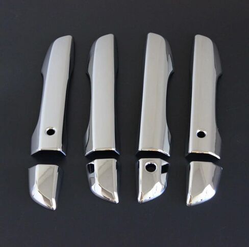 غطاء مقبض الباب الخارجي 7035 كروم 4 متوافق مع الجيل العاشر 2016-2021 هوندا سيفيك مع فتحة مفتاح ذكية in Kuwait