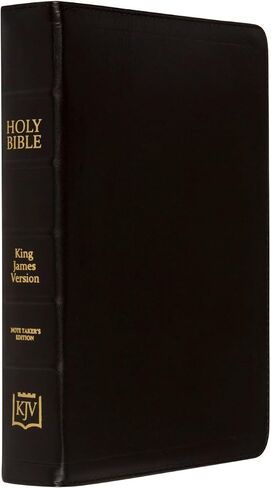 KJV Note Taker's Bible - إصدار جلد الخراف جلد الخراف باللون الأسود in Saudi Arabia