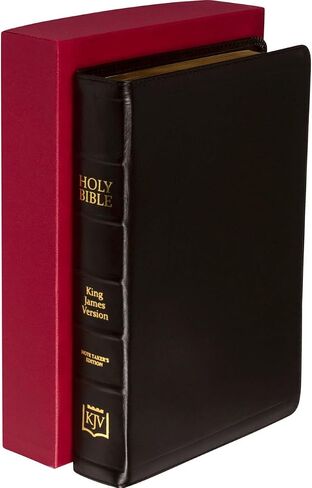 KJV Note Taker's Bible - إصدار جلد الخراف جلد الخراف باللون الأسود in Saudi Arabia