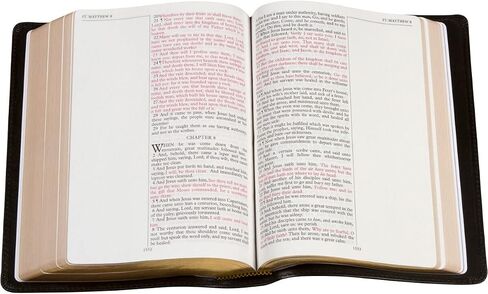 KJV Note Taker's Bible - إصدار جلد الخراف جلد الخراف باللون الأسود in Saudi Arabia
