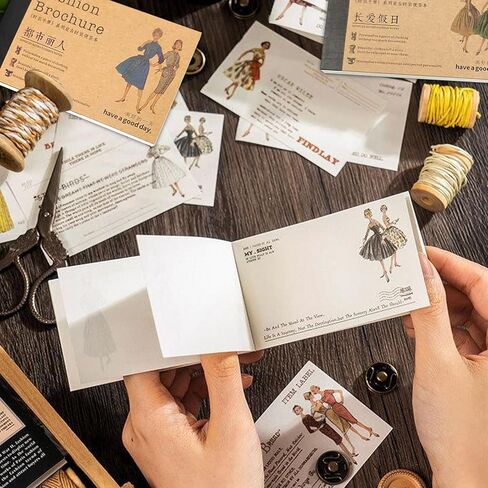 200 ورقة من ورق القصاصات العتيق، لوازم المجلات، ورق قصاصات القرطاسية الجمالية للكتابة والرسم، لوازم تزيين مذكرات السفر الفنية، ورق الحرف اليدوية in Kuwait