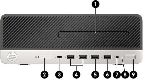 كمبيوتر مكتبي HP ProDesk 600G5 SFF، معالج 600G5 للكمبيوتر التاسع، ذاكرة وصول عشوائي 32 جيجا بايت 1 تيرابايت، محرك أقراص الحالة الصلبة، واي فاي داخلي، Windows 11 (متجدد) in Saudi Arabia
