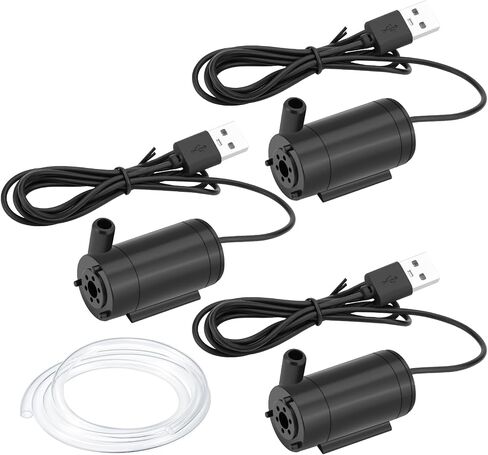 3 Pcs USB Small Submersible Water Pump Tiny Mini Water Pump for Fountain Micro Aquarium Fish Tank Garden Irrigation System in Saudi Arabia
