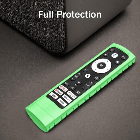 حافظة Fintie الواقية لجهاز التحكم عن بعد Hisense Voice Remote ERF3A90 لعام 2023، غطاء سيليكون خفيف الوزن وصديق للأطفال ومضاد للانزلاق ومقاوم للصدمات لجهاز Hisense A4 A6 U6 U7 U8 Series Google Smart TV Remote، أسود in Kuwait