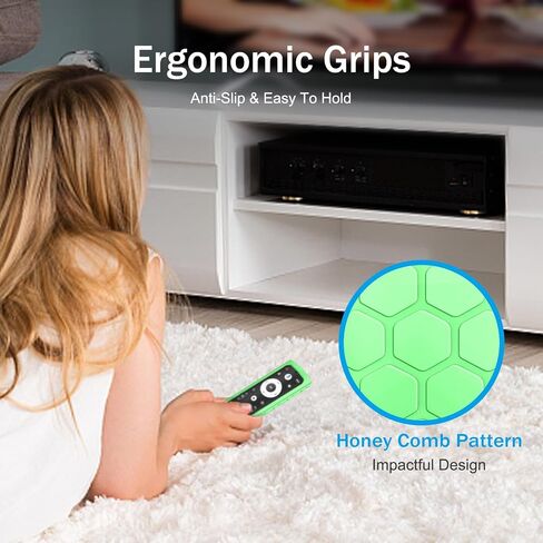 حافظة Fintie الواقية لجهاز التحكم عن بعد Hisense Voice Remote ERF3A90 لعام 2023، غطاء سيليكون خفيف الوزن وصديق للأطفال ومضاد للانزلاق ومقاوم للصدمات لجهاز Hisense A4 A6 U6 U7 U8 Series Google Smart TV Remote، أسود in Kuwait