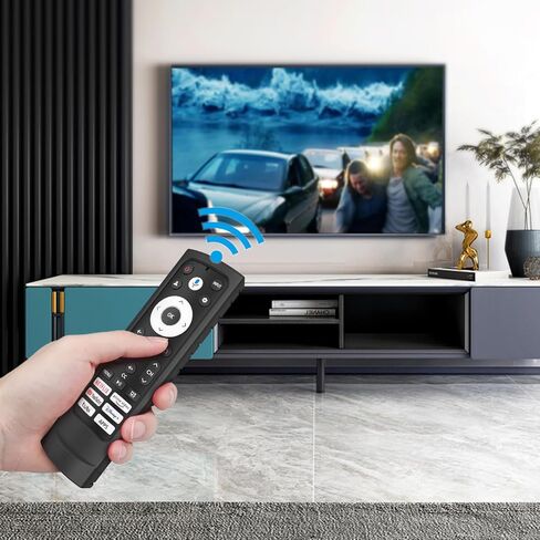 حافظة Fintie الواقية لجهاز التحكم عن بعد Hisense Voice Remote ERF3A90 لعام 2023، غطاء سيليكون خفيف الوزن وصديق للأطفال ومضاد للانزلاق ومقاوم للصدمات لجهاز Hisense A4 A6 U6 U7 U8 Series Google Smart TV Remote، أسود in Kuwait