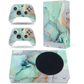 Skin Sticker for Xbox Series S, Protective Wrap Cover Vinyl Decal Compatible with Xbox Series S Console and Controller (Green)