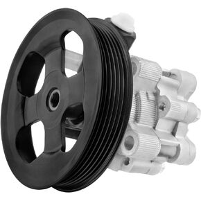 Power Steering Pump, with Pulley, Compatible with Toyota Tundra 2007 2008 2009, V8 4.7L, Replace # 21-5488 443100C080 in Saudi Arabia