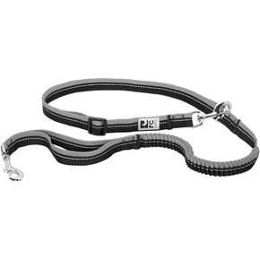 RC Pets Bungee Active Dog Leash, Hands-Free 4-in-1 Dog Leash, Black