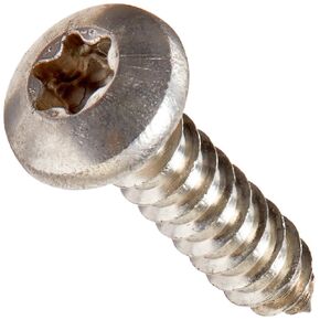 Small Parts 0606ABTP188 18-8 Stainless Steel Sheet Metal Screw, Plain Finish, Pan Head, Star Drive, Type AB, #6-20 Thread Size, 3/8" Length (Pack of 100)
