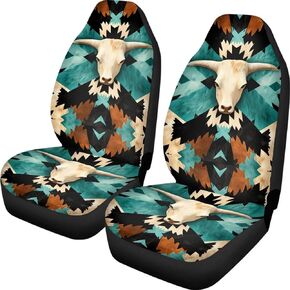 Youngerbaby Bat Car Front Seat Covers Full Set of 2 Packs Galaxy Print Anti-Slip Seat Cushion Cover for Most Vehicle SUV Truck Van