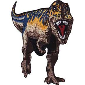 C&D Visionary Application Purple and Brown T-Rex Patch, 3 inches