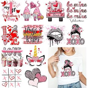 Cysincos Iron on Stickers Heat Transfer Decal Patches Vinyl for T-Shirt Clothing Hat Pillow Backpack DIY Craft Supplies (Mother's Day-16pcs)