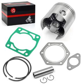244cc Engine 0.5mm Oversize Top End Piston & Ring & Gasket Rebuild Kit for EZGO 2 Cycle Gas Golf Cart 1980-1988 EC25 2PG