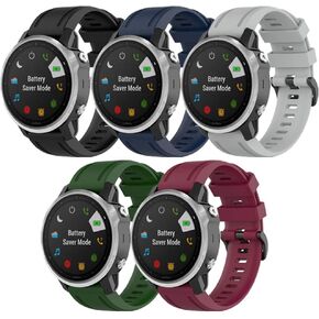 حزام لساعة Garmin Fenix ​​6S، حزام ساعة بديل من السيليكون الناعم لساعة Garmin Fenix ​​6S/Fenix ​​6S Pro/Fenix ​​6S Sapphire/Fenix ​​5S/Fenix ​​5S Plus/D2 Delta S الذكية