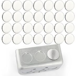 20PCS Seal Electrical Box Knockout in 2 Sizes, Removable Round Steel Instant Knockout Plugs for Closure Unused Electric Box Outlets Holes, Snug Pocket Hole Plugs (1/2'' and 3/4'')
