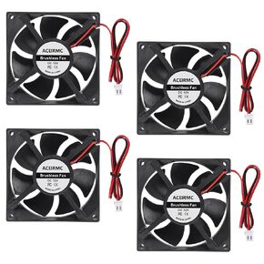 2pcs 80mm USB Computer Fan with 1 Male to 2 Female USB Extension Cable with ON/Off Switch for Receiver DVR PlayStation Xbox Computer Cabinet Cooling