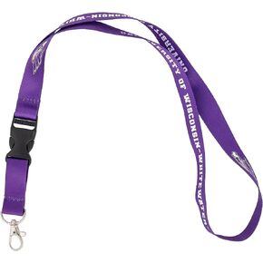 Desert Cactus University of Wisconsin Whitewater Lanyard UWW Warhawks Car Keys ID Badge Holder Keychain Detachable Breakaway Snap Buckle (Purple)
