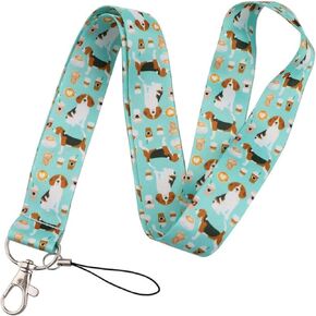 Beagle Beagles Dog Breed Lovers Cute 17.7" Neck Lanyard Keychain Holder ID Badge Mobile Phone Pin Strap