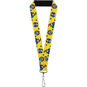 Lanyard Animaniacs Yakko Wakko and Dot Poses Yellow