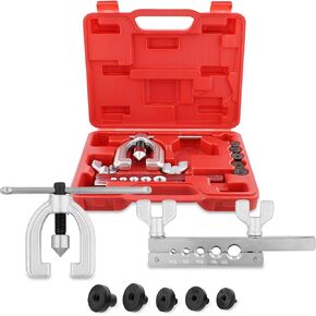 ABN Auto Double Flaring Copper Aluminum Soft Steel Brake Line and Brass Tubing Tool Kit