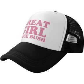 Great Girl Huge Bush Funny Hat Unisex Adult Trucker Caps Fishing Adjustable Cap Classic Sport Hats Black