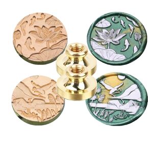 Wax Seal Stamp Kit, ONWINPOR 6pcs Rose Flower Wax Stamp Set Rose Sealing Stamp No Handle, Great DIY Sealing Wax Tools for Invitation Envelope Gift Wrapping (KIT01)