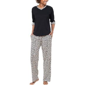 PajamaGram Womens Pajama Sets - Leopard Print Pajamas For Women - Soft Pajamas for Women - Leopard Print Gifts for Women