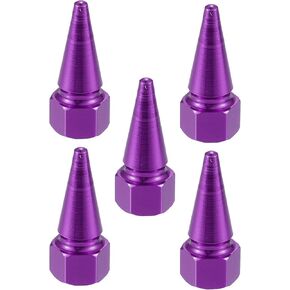 X AUTOHAUX 5pcs Black Spike Wheel Tyre Tire Valve Air Stem Cap Cover Universal for Car Truck Motorcycle Bike in Kuwait